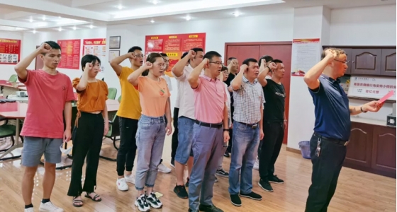 初心稳固、使命在肩，，，，，，，，乐宝体育园区党总支“迎七一”主题党日活动